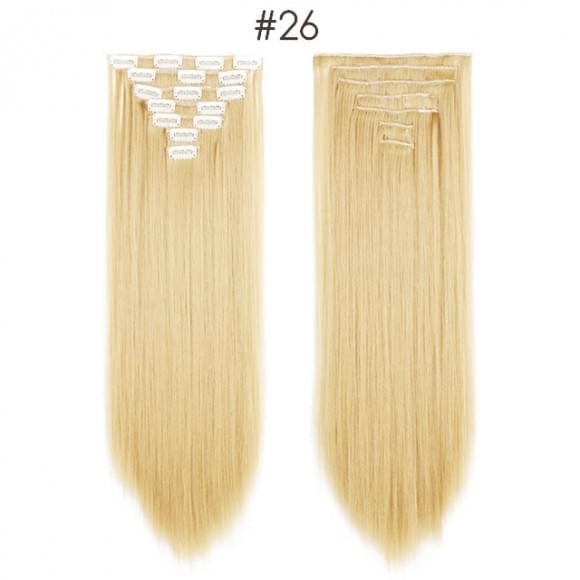 Комплект волос 10 прядей 65 см #26 - Пшеничный блонд