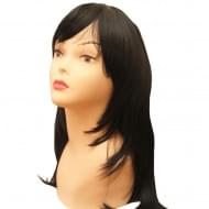 Парик искусственный черный прямой №1 Парик искусственный черный прямой №1