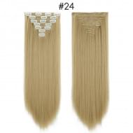 Комплект волос 10 прядей 65 см #24 - Блонд Комплект волос 10 прядей 65 см #24 - Блонд
