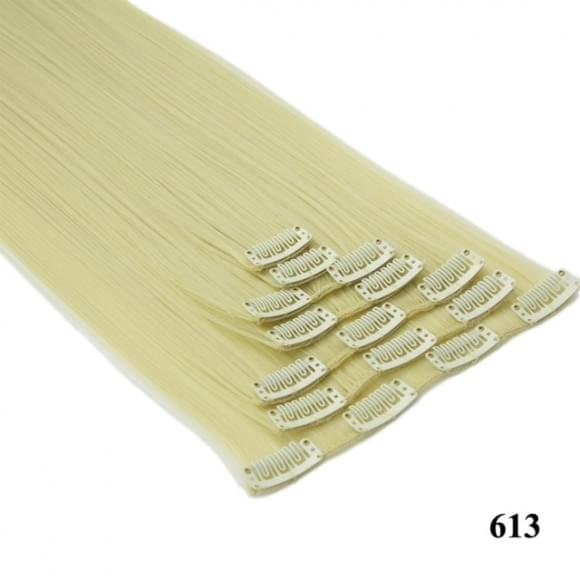 Комплект волос 10 прядей 65 см #b613 - натуральный блонд Комплект волос 10 прядей 65 см #b613 - натуральный блонд