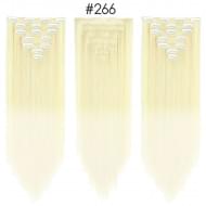Комплект волос 8 прядей 60 см #266TA Блонд Комплект волос 8 прядей 60 см #266TA Блонд