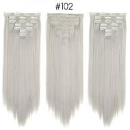 Комплект волос 8 прядей 60 см #b102 - Пепельный Комплект волос 8 прядей 60 см #b102 - Пепельный