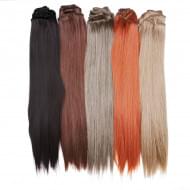 Искусственные термостойкие волосы 8 прядей 60 см прямые